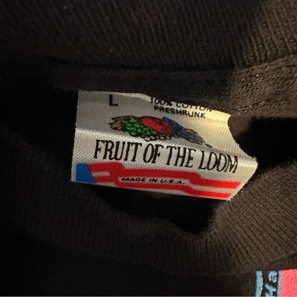 Vintage 90s Primitive Surf Team T Shirt Hawaii Neon Single Stitch - Picture 3 of 8